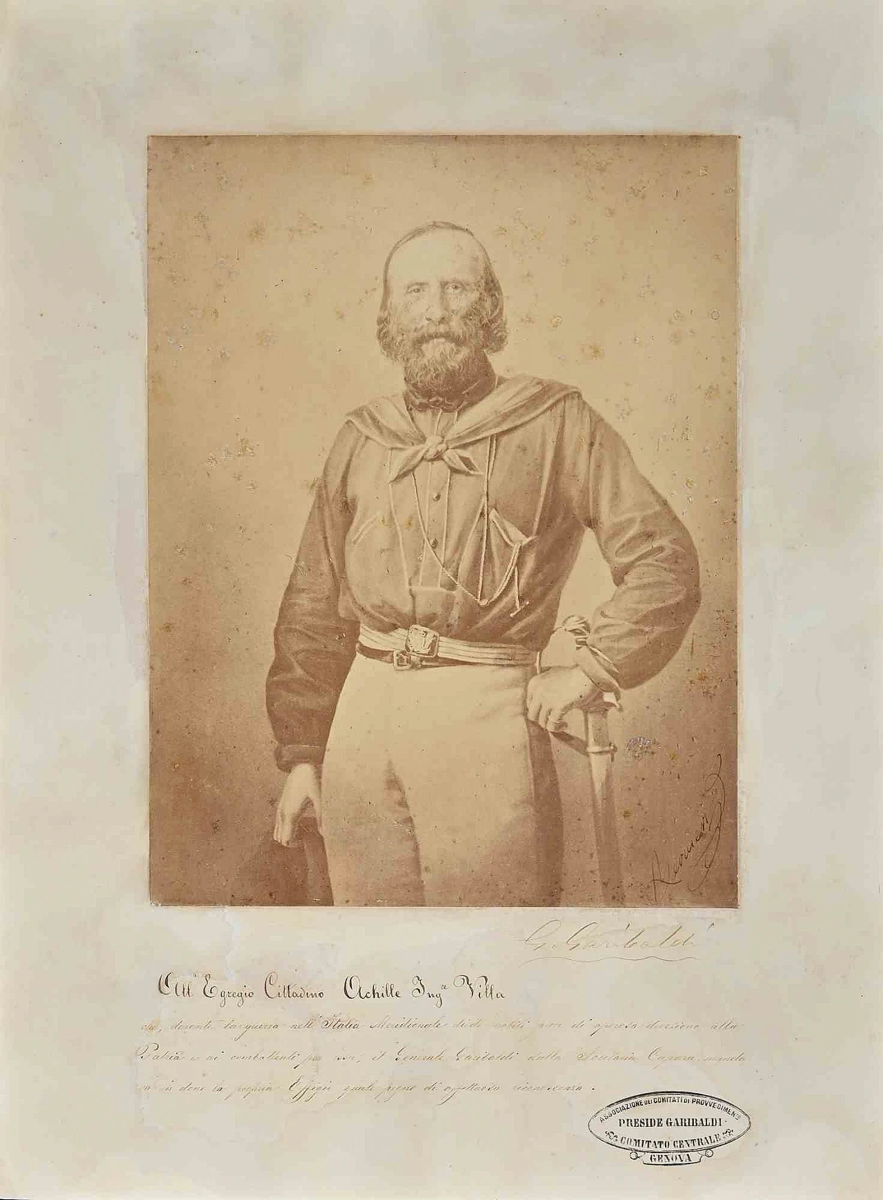 Portrait of Giuseppe Garibaldi 19th century 1