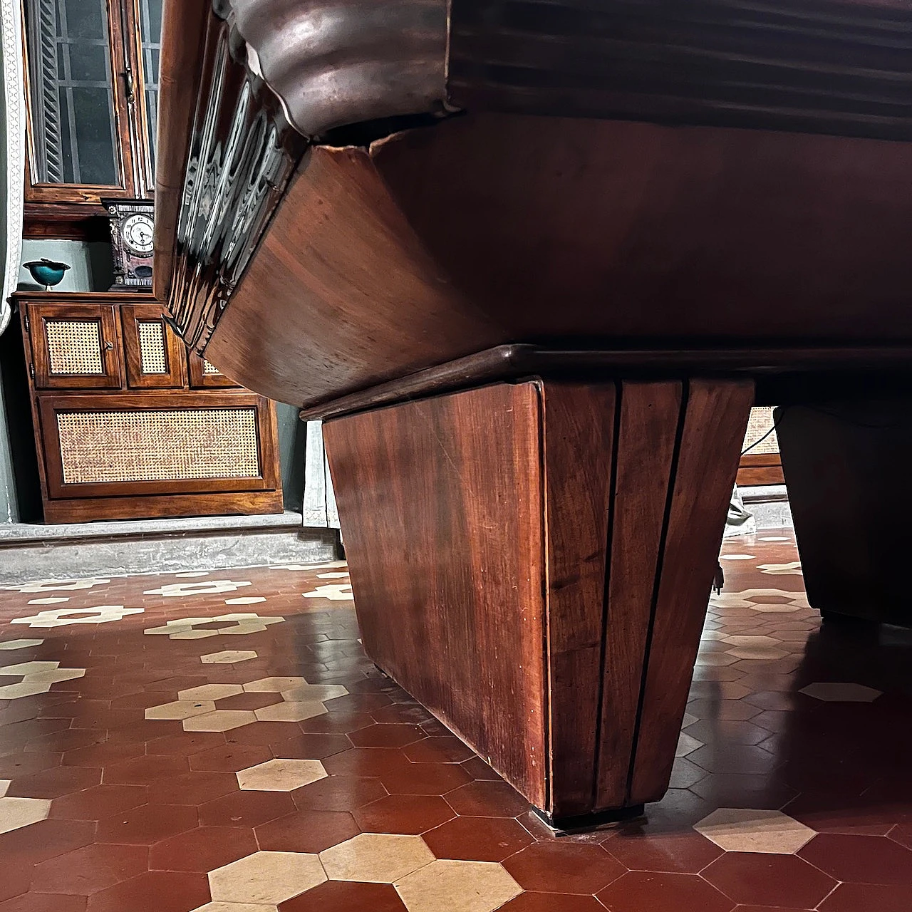 Art Deco mahogany pool table by Fratelli Deagostini, 1954 5