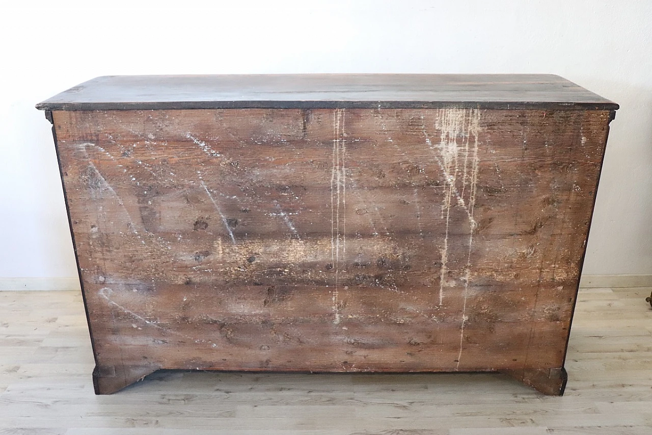 Walnut three-door sideboard with drawers, 17th century 17