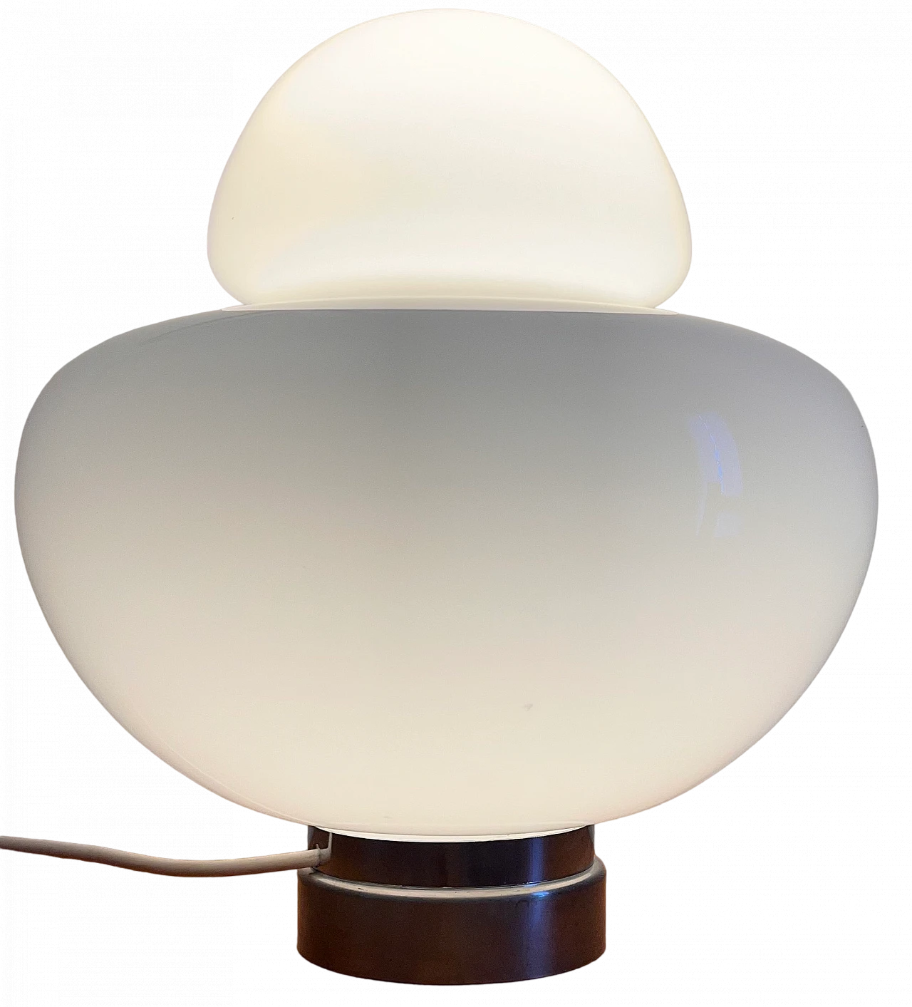 Murano glass table lamp attributed to Artemide, 1970s 9