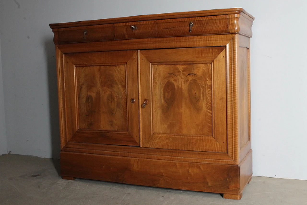 Louis Philippe blond walnut Capuchin sideboard, mid-19th century 8