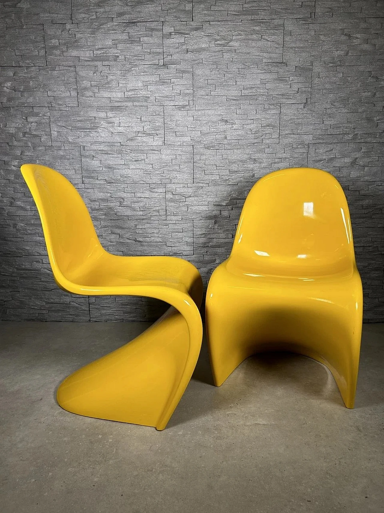 Pair of Pantor Classic Chair S chairs by Panton for Vitra, 1990s 1