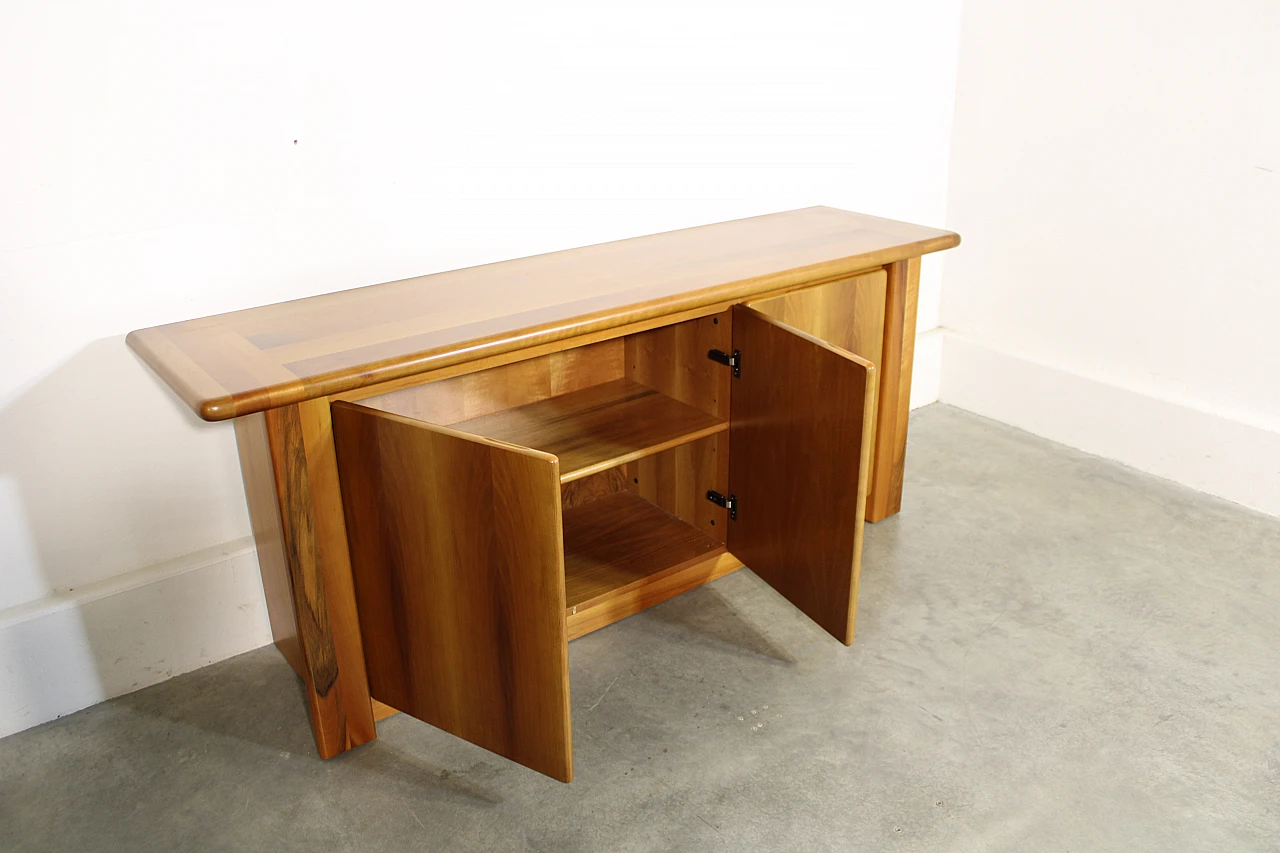 Walnut sideboard In the style of M. Marenco for Mobilgirgi, 1960s 4
