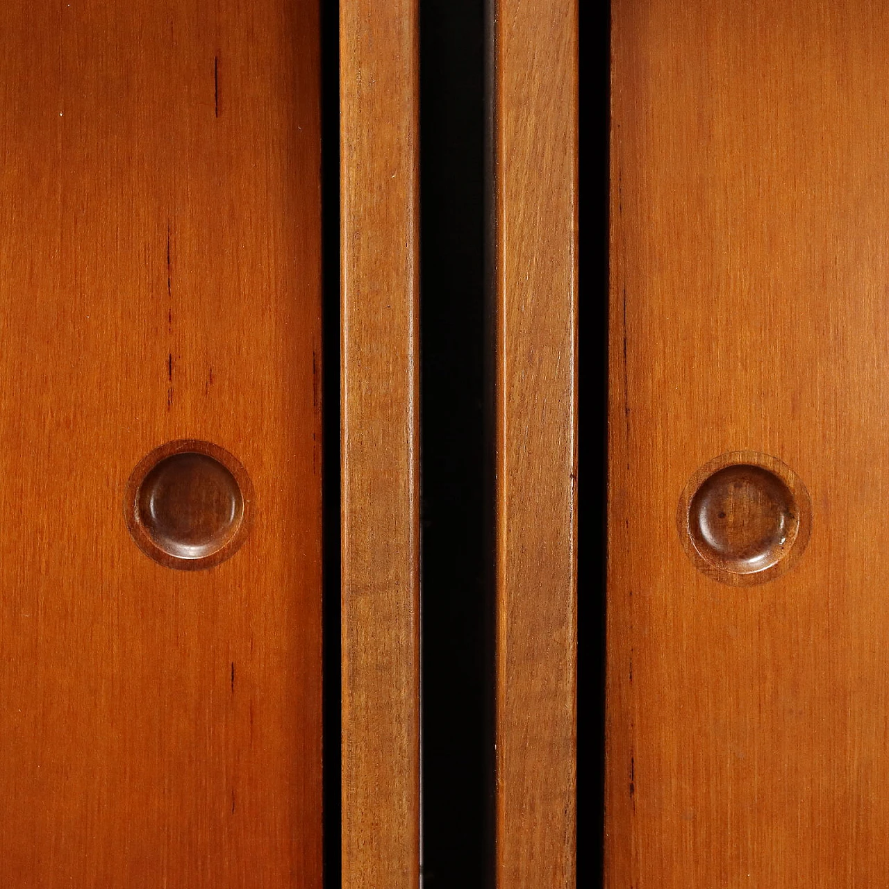 Libreria in teak e metallo con vani contenitori e ripiani, anni '60 5