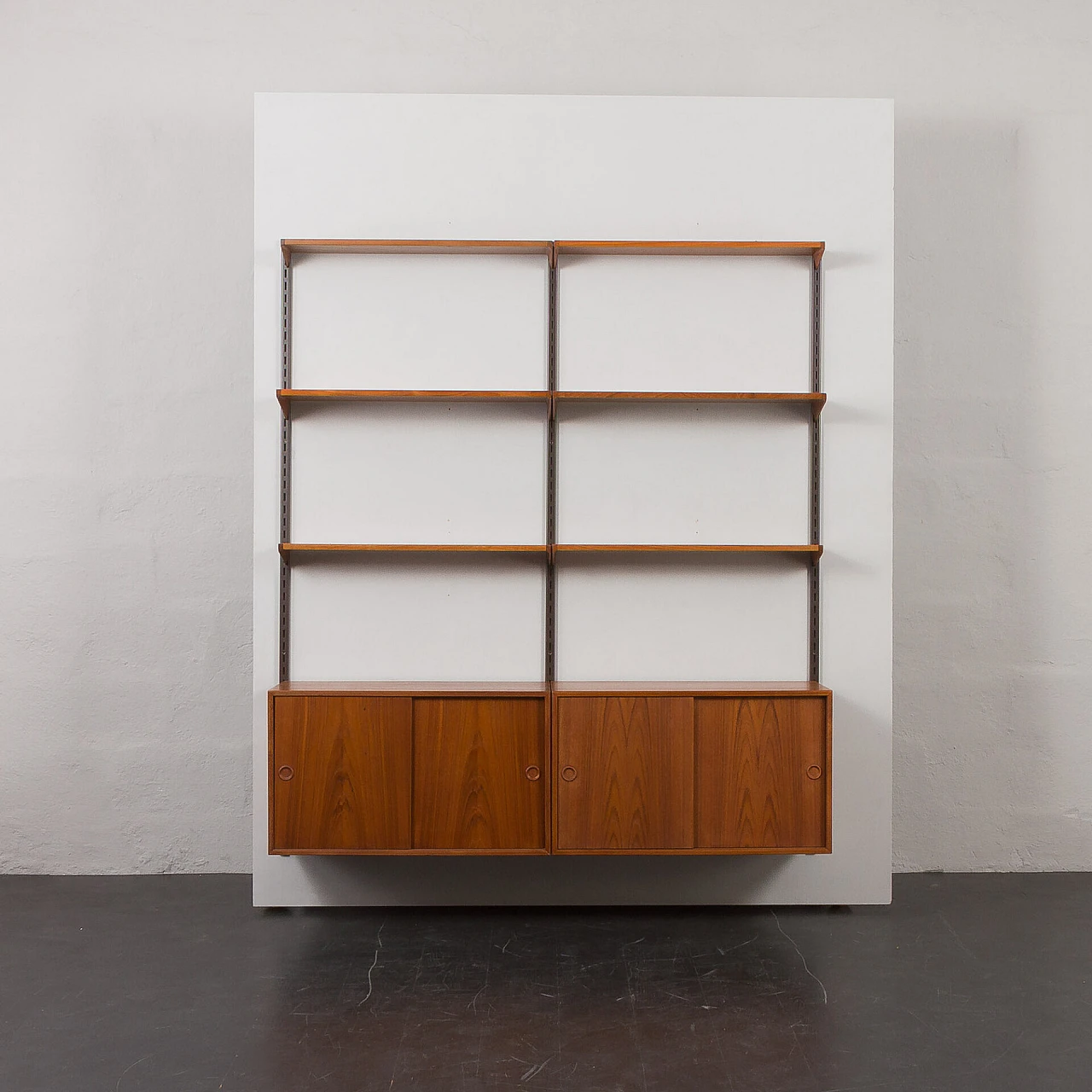 Two-bay bookcase by Kai Kristiansen for FM Møbler, 1960s 1