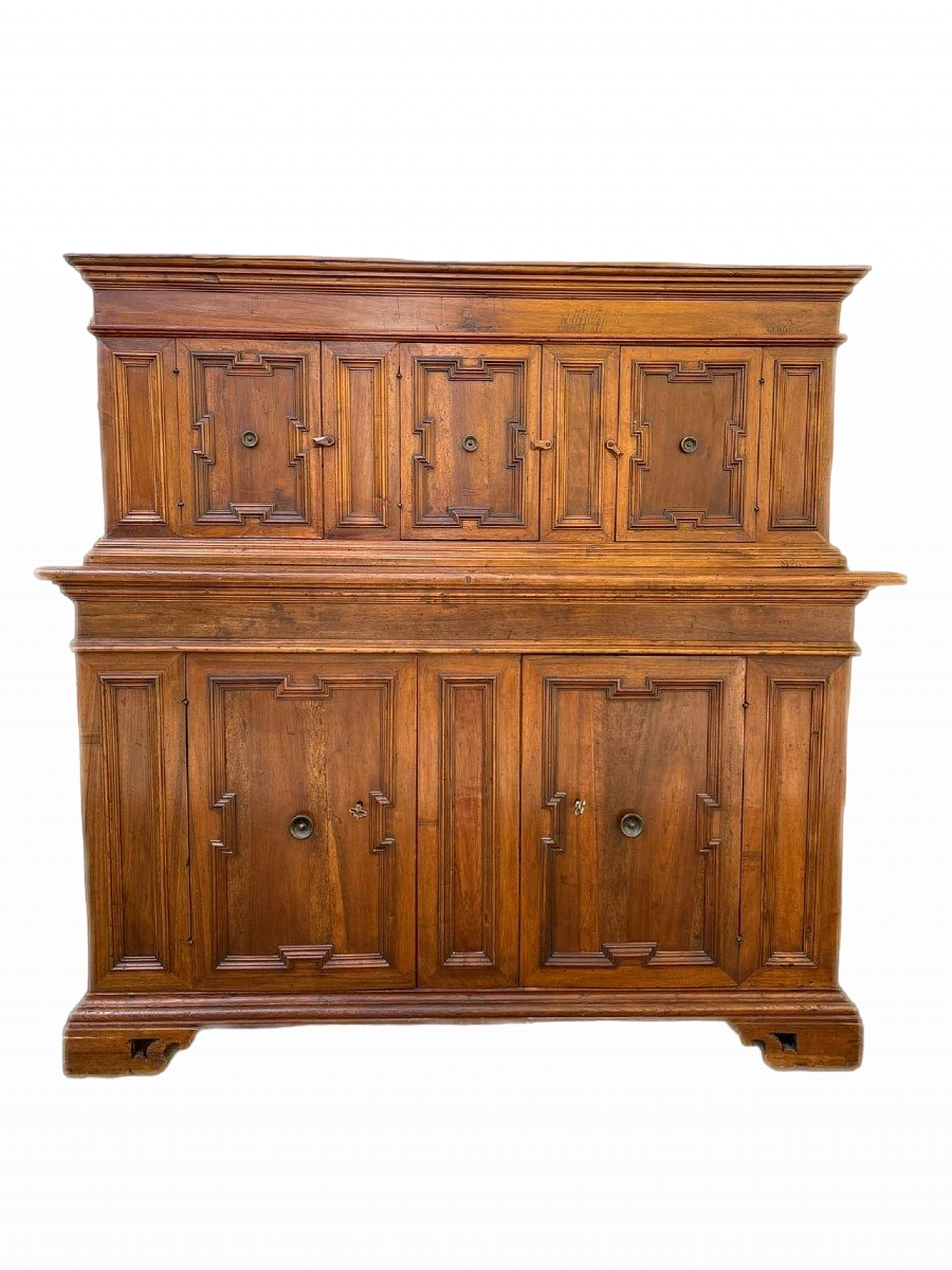 Solid walnut sacristy sideboard, 19th century 2