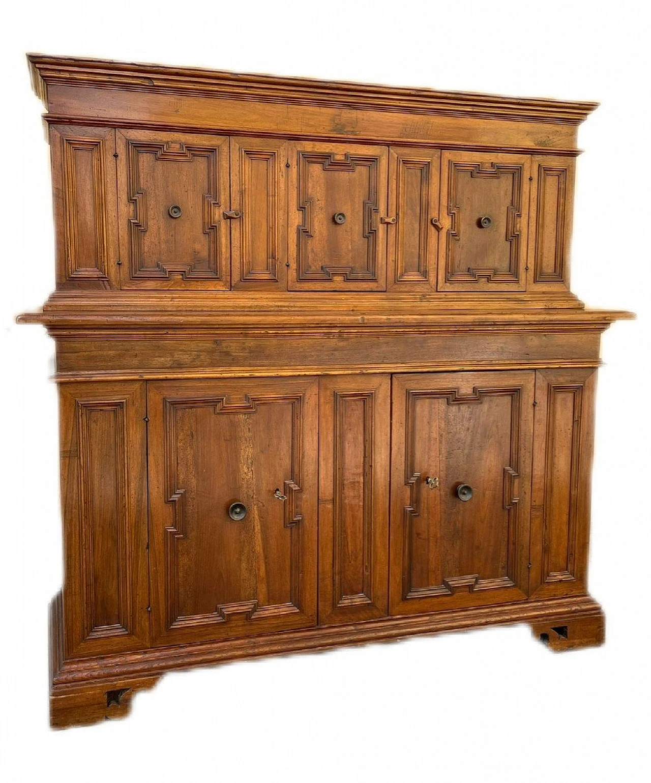 Solid walnut sacristy sideboard, 19th century 3