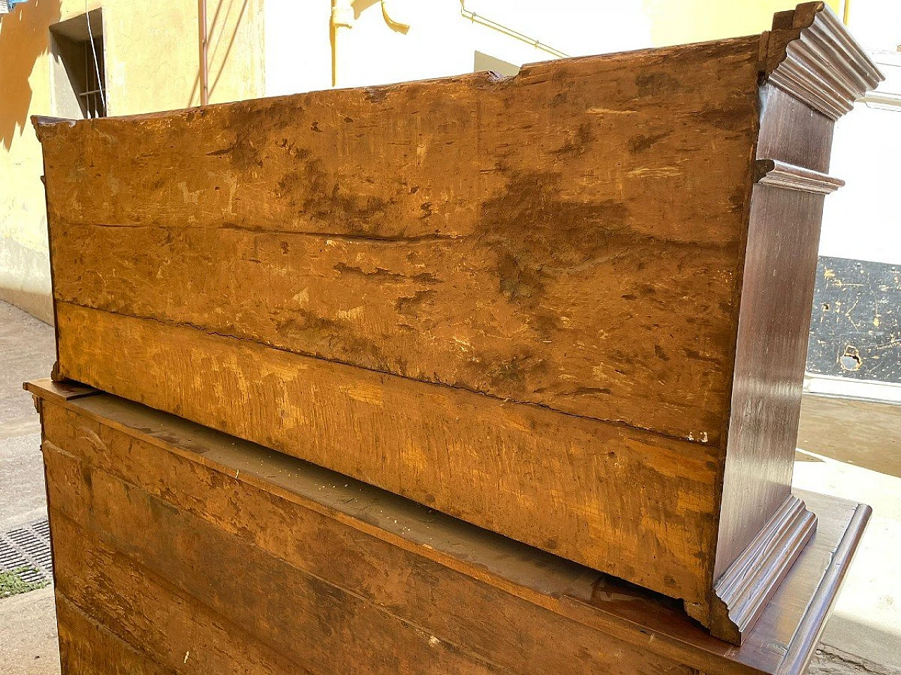 Solid walnut sacristy sideboard, 19th century 10