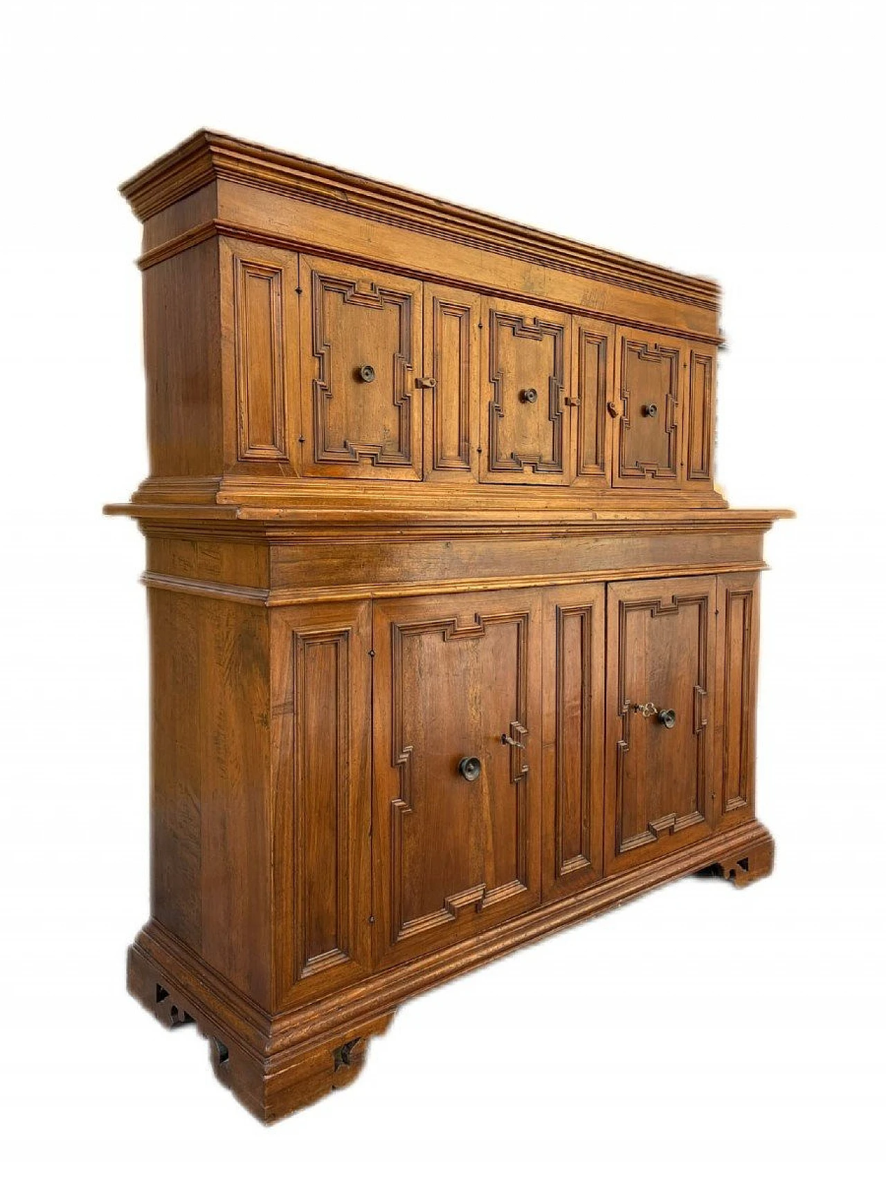 Solid walnut sacristy sideboard, 19th century 11