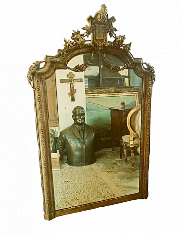 Napoleon III gilded wood mirror, second half of the 19th century