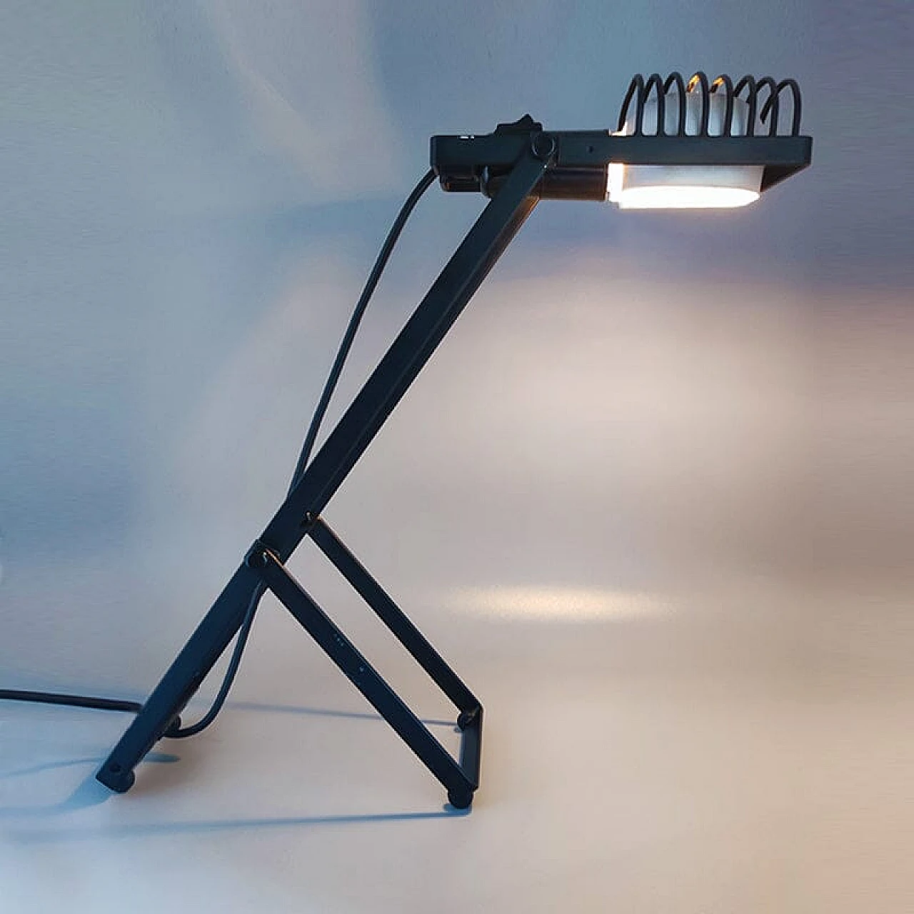 Black Sintesi table Lamp by Ernesto Gismondi for Artemide, 1970s 6