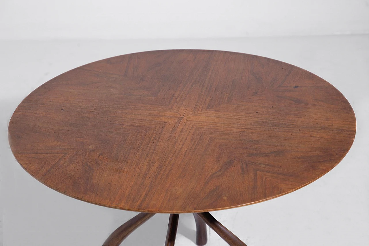 Walnut coffee table by Cesare Lacca, 1950s 6