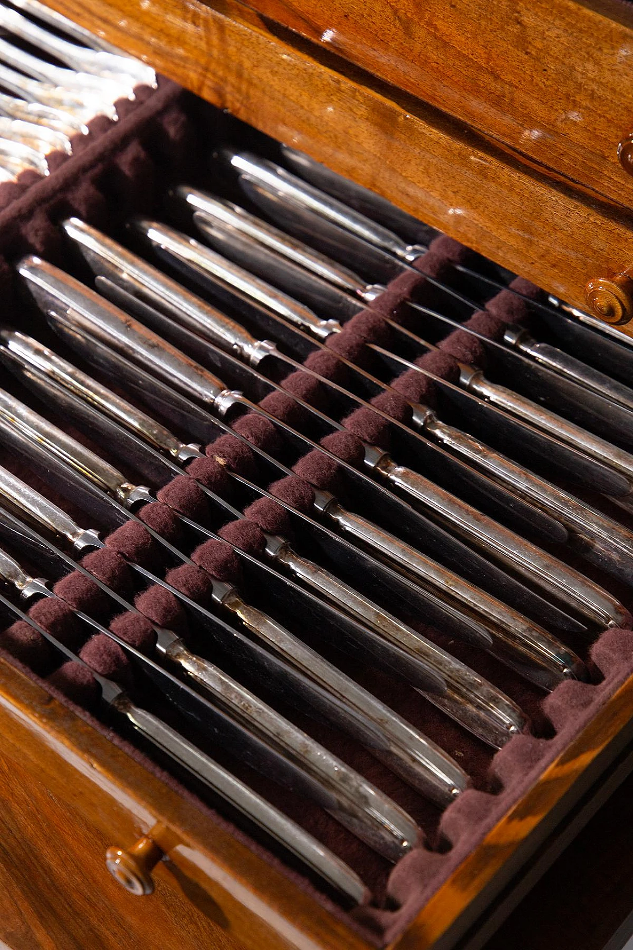 Sambonet serving set with case, 1930s 16