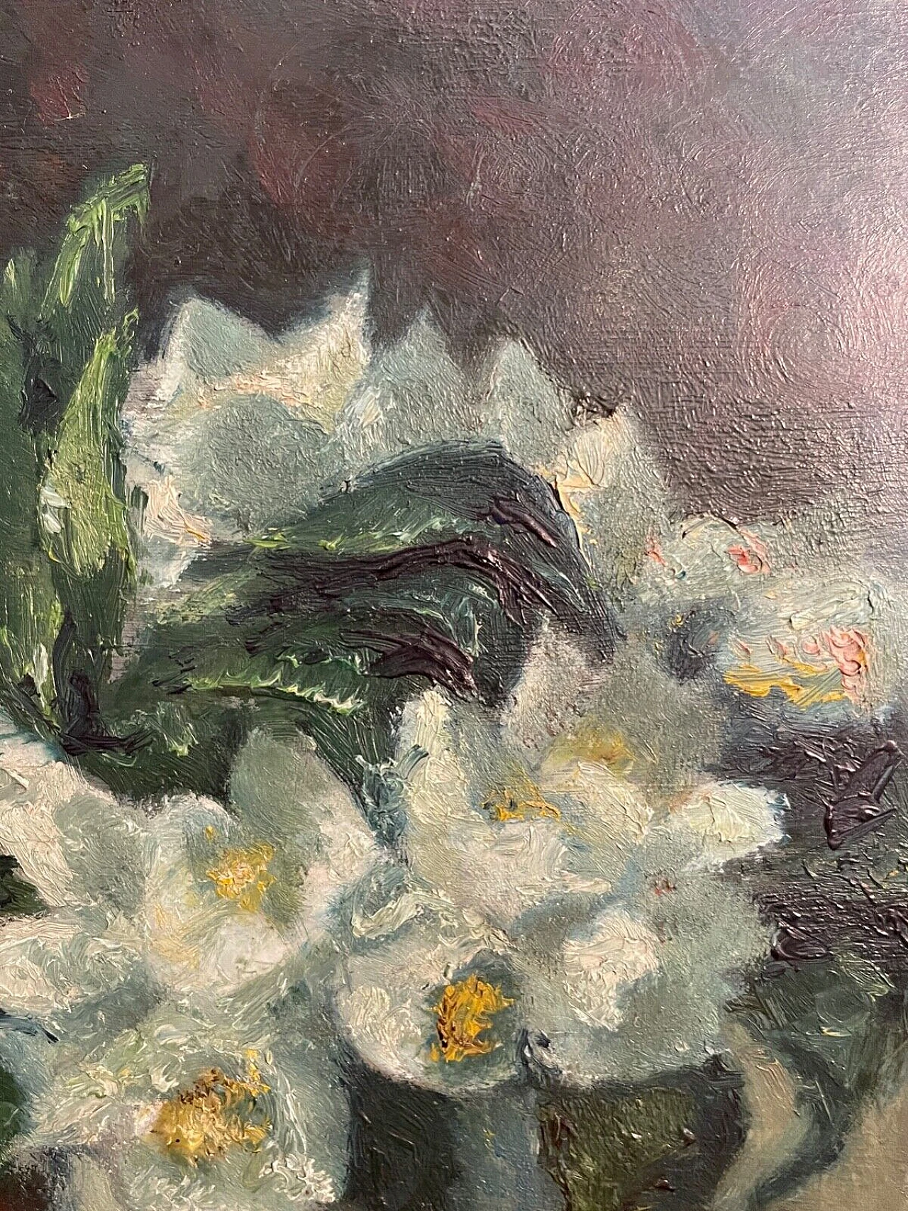Ugo Galetti, vaso di fiori, dipinto a olio su tavola 5