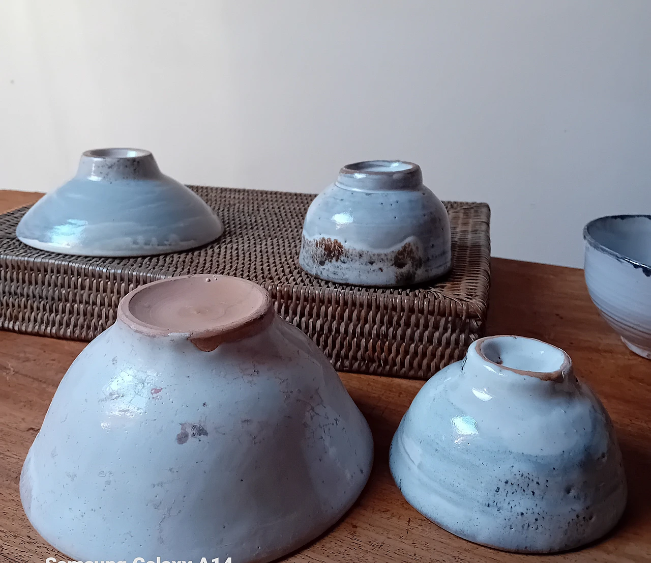 8 Ciotole Giapponesi artigianali in ceramica raku, anni 2000 10