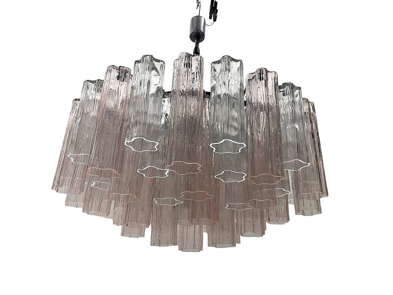 Tronchi Murano glass chandelier by Paolo Venini, 1970s 1