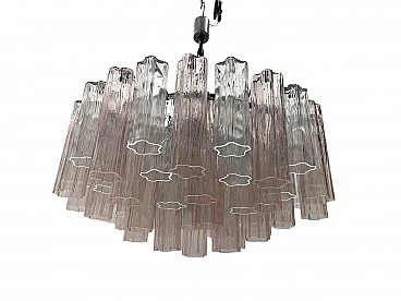 Tronchi Murano glass chandelier by Paolo Venini, 1970s