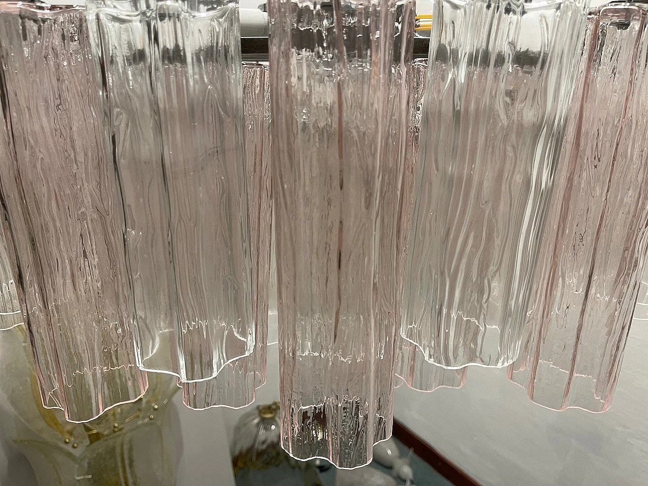 Tronchi Murano glass chandelier by Paolo Venini, 1970s 9