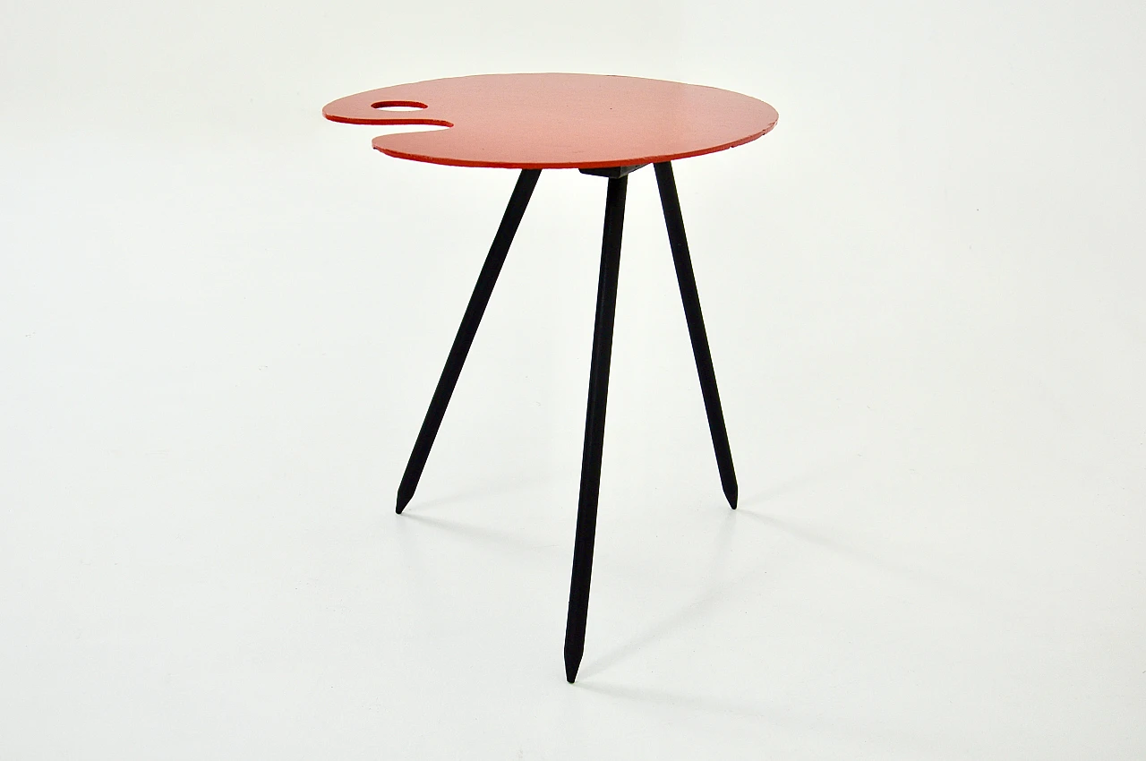 Side table by Lucien De Roeck for Bois Manu, 1958 5