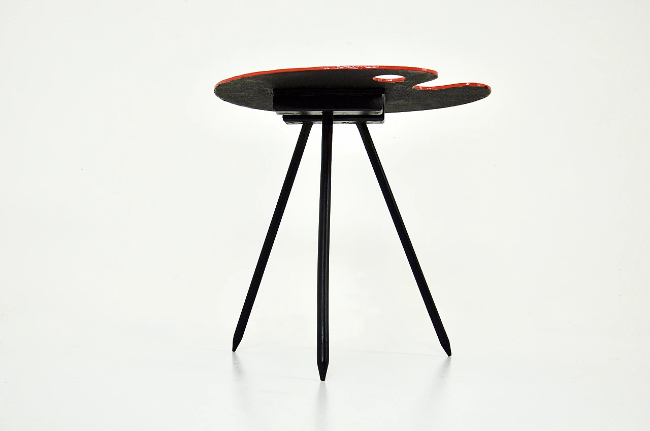 Side table by Lucien De Roeck for Bois Manu, 1958 6