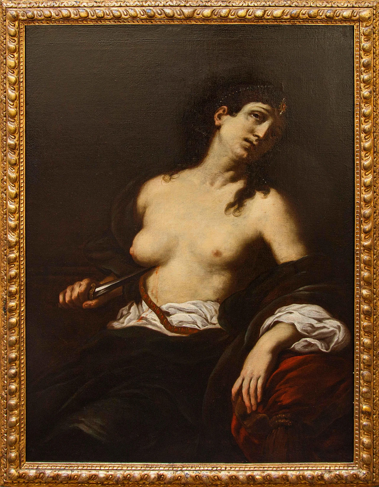 Giuseppe Marullo, Suicide of Lucretia, oil on canvas, 17th century 1