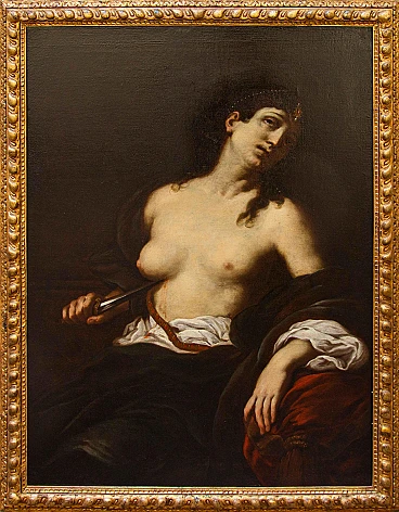 Giuseppe Marullo, Suicide of Lucretia, oil on canvas, 17th century