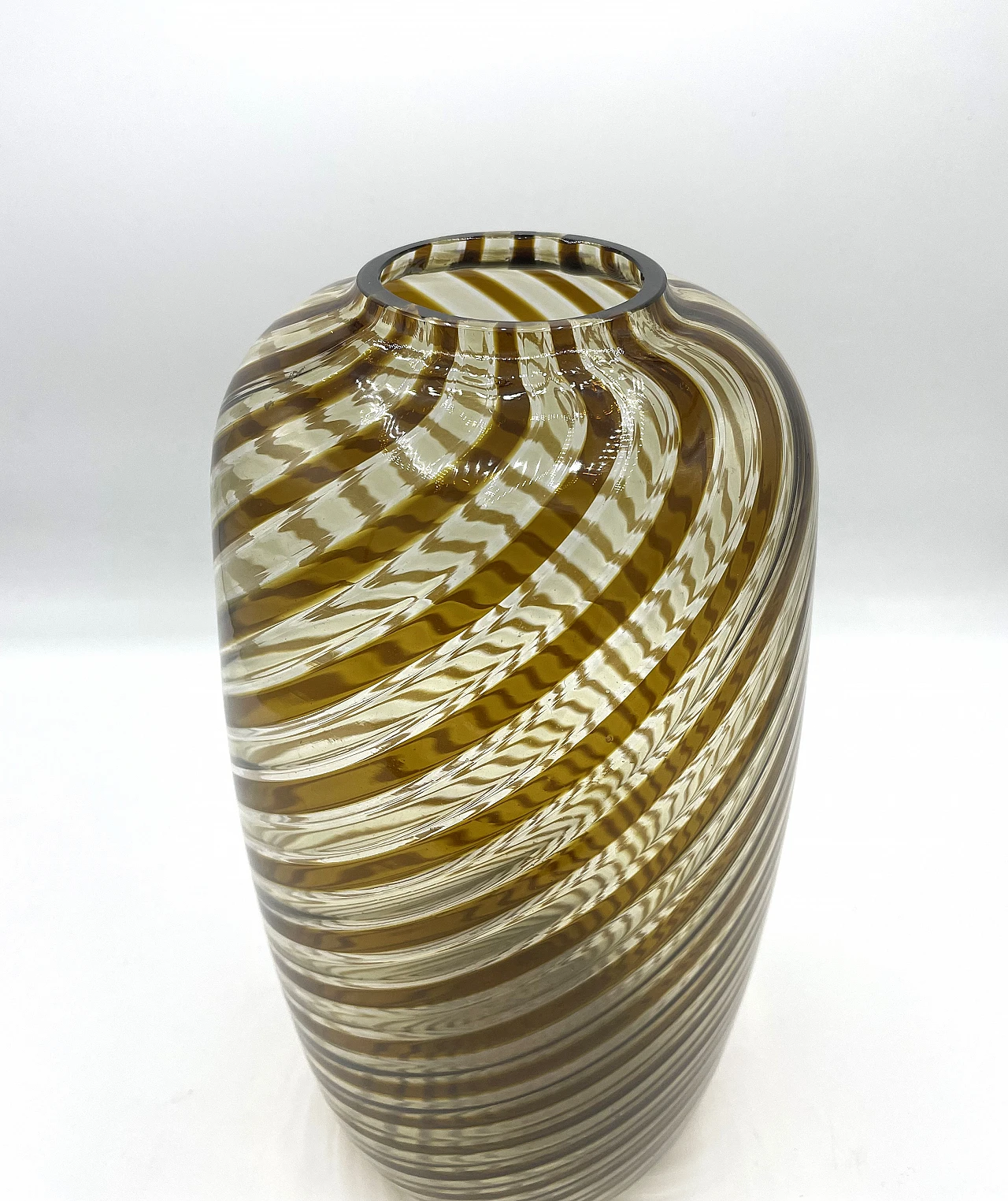 Twisted reed vase by Fulvio Bianconi for Venini, 1993 2