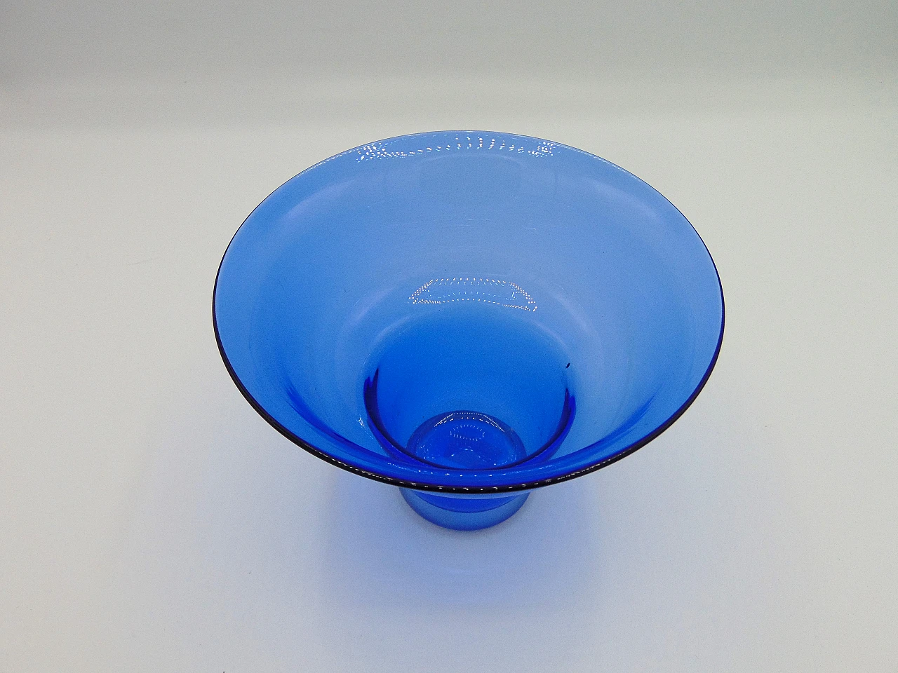 Blue glass vase by Venini, 1995 2