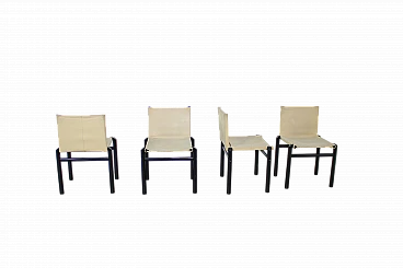 4 Mastro Chairs by Afra and Tobia Scarpa, 1960s