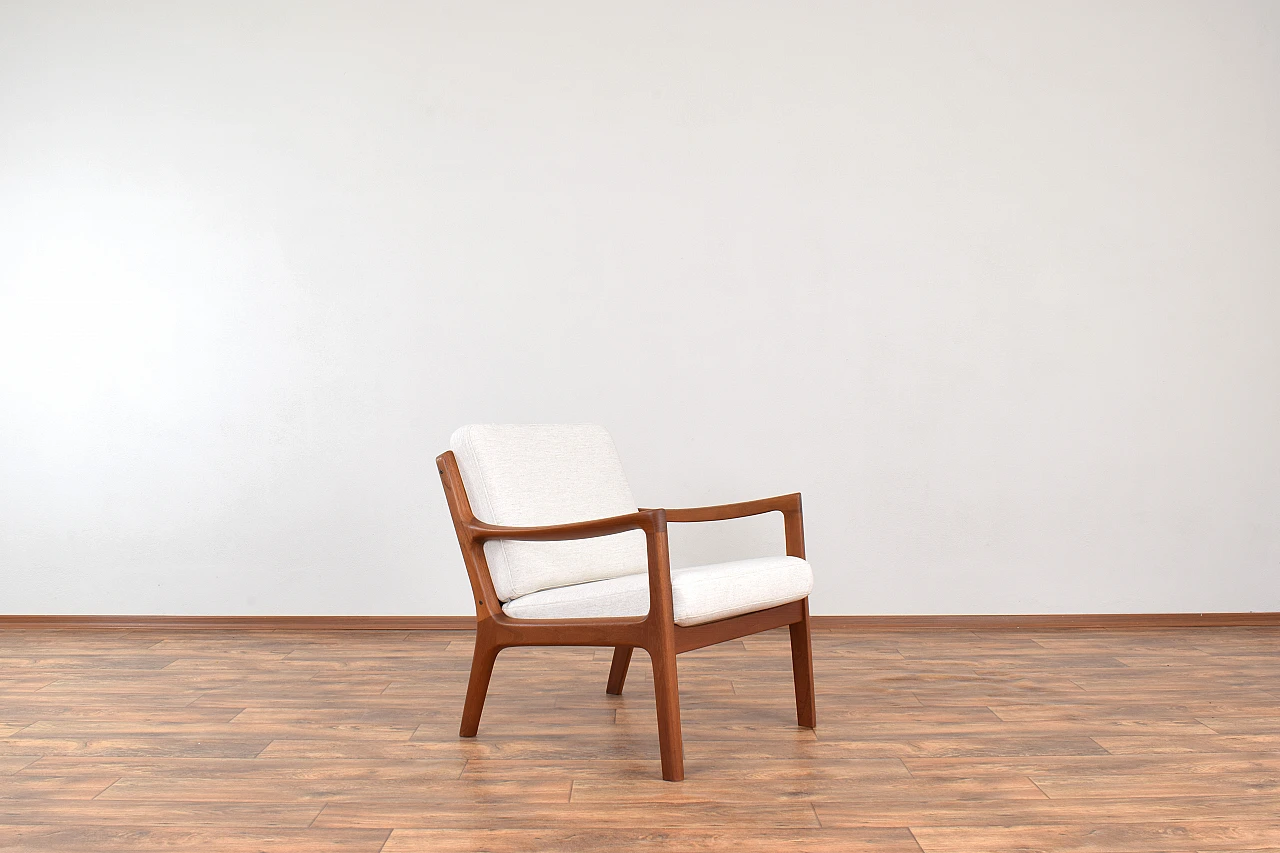 Pair of teak Senator armchairs by Ole Wanscher for Cado, 1960s 5