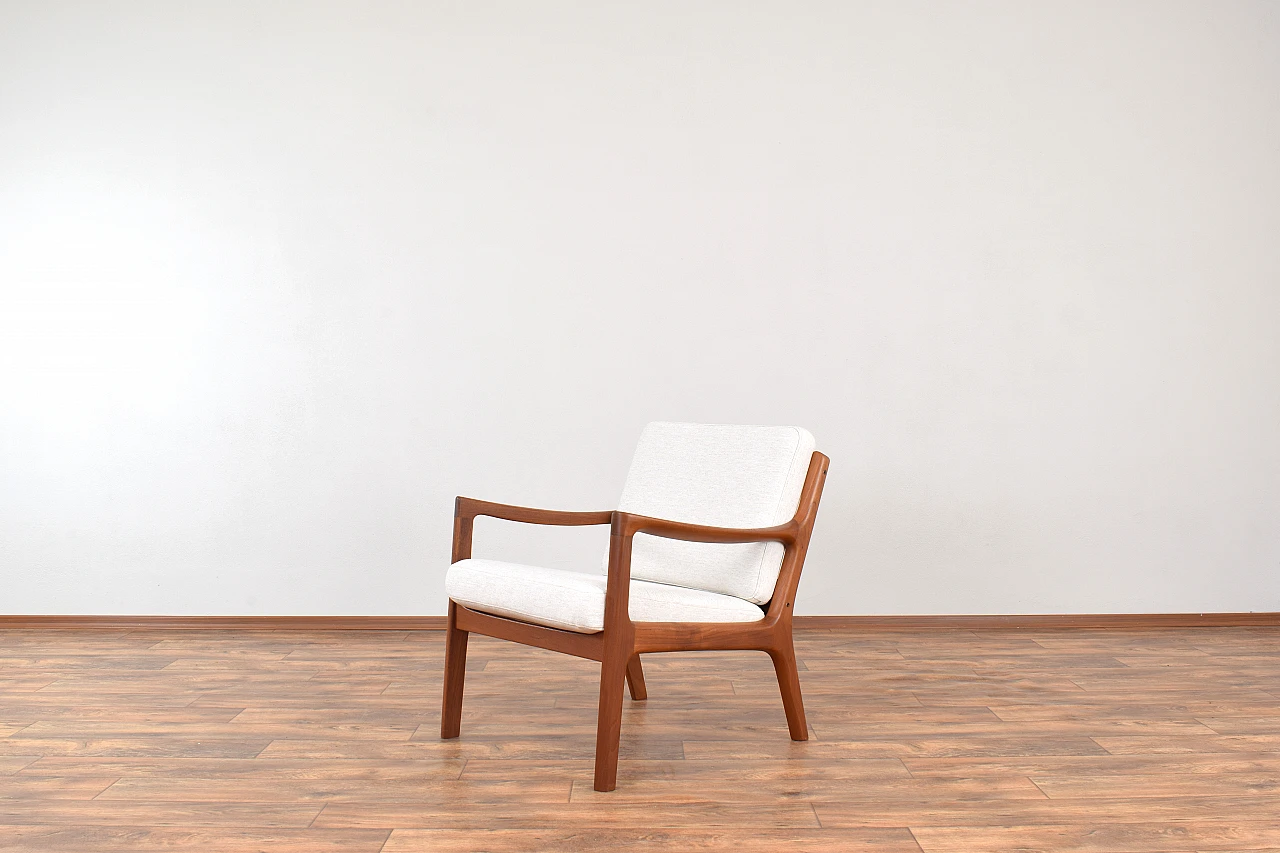 Pair of teak Senator armchairs by Ole Wanscher for Cado, 1960s 6