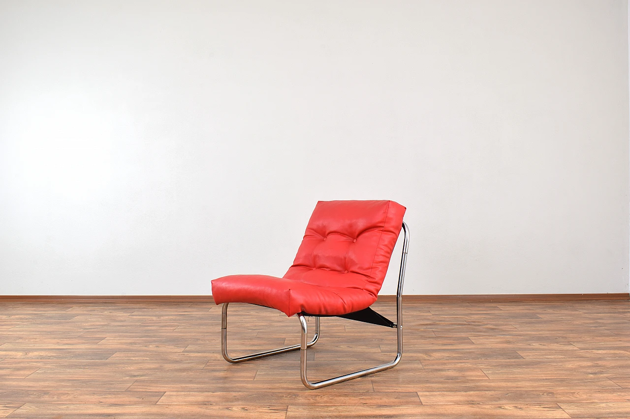 Armchair Pixi in leatherette by Gillis Lundgren for Ikea, 1970s 2