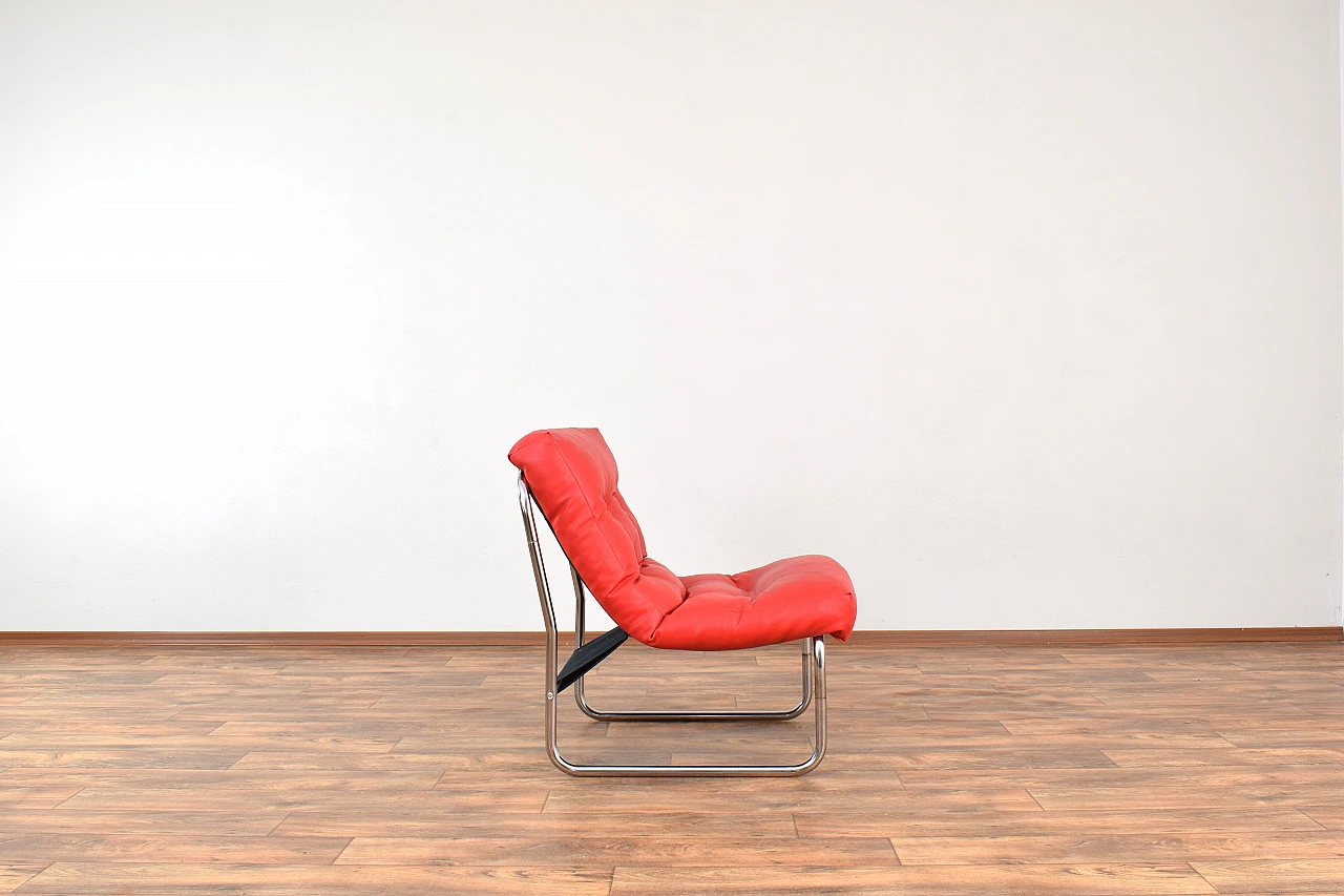 Armchair Pixi in leatherette by Gillis Lundgren for Ikea, 1970s 3