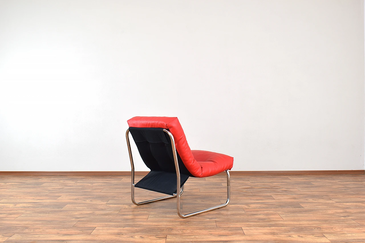 Armchair Pixi in leatherette by Gillis Lundgren for Ikea, 1970s 5