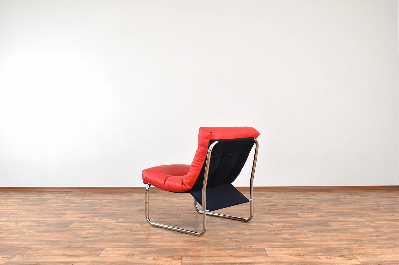 Armchair Pixi in leatherette by Gillis Lundgren for Ikea, 1970s 6