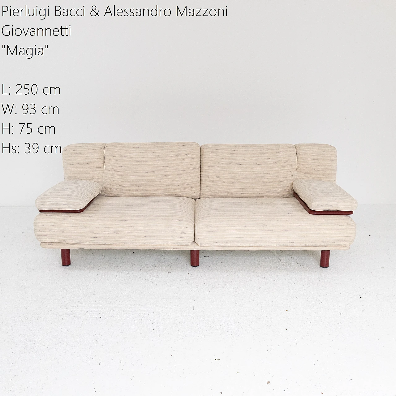 Magia sofa by P. Bacci and A. Mazzoni for Giovannetti, 1980s 3