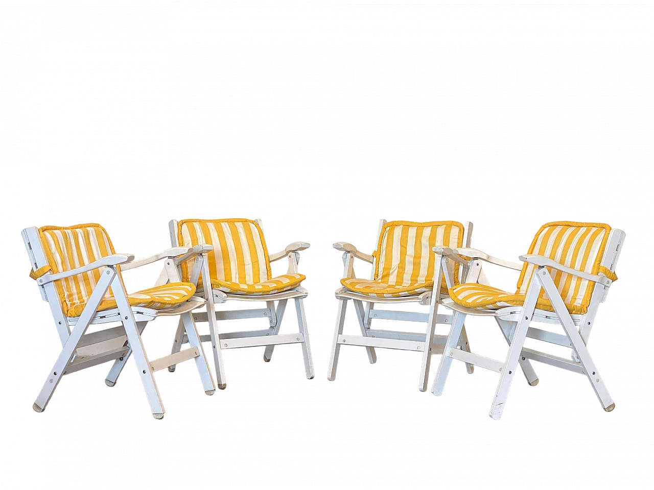 4 Folding armchairs by Reguitti, 1980s 13