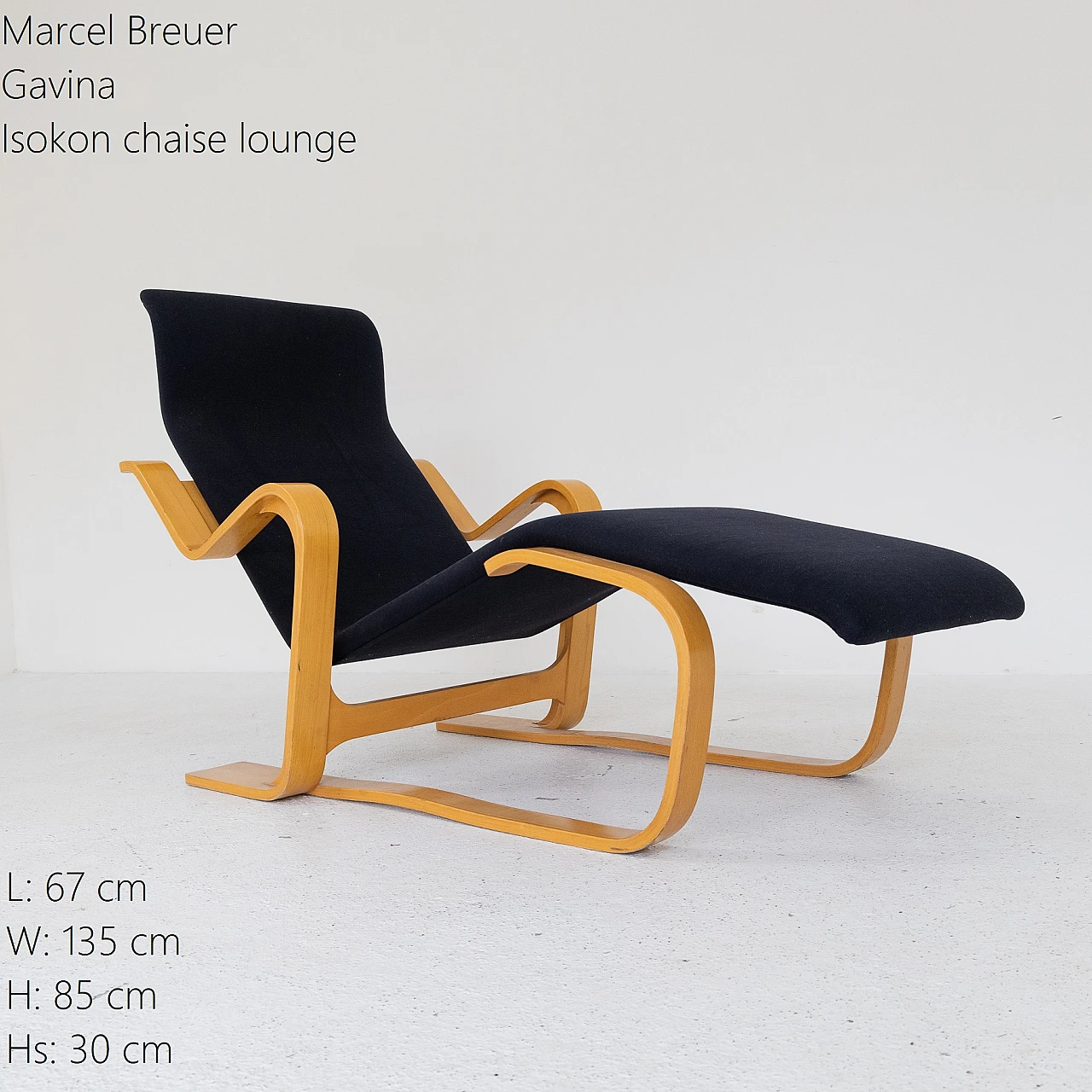 Chaise longue Isokon di Marcel Breuer per Knoll, anni '80 10