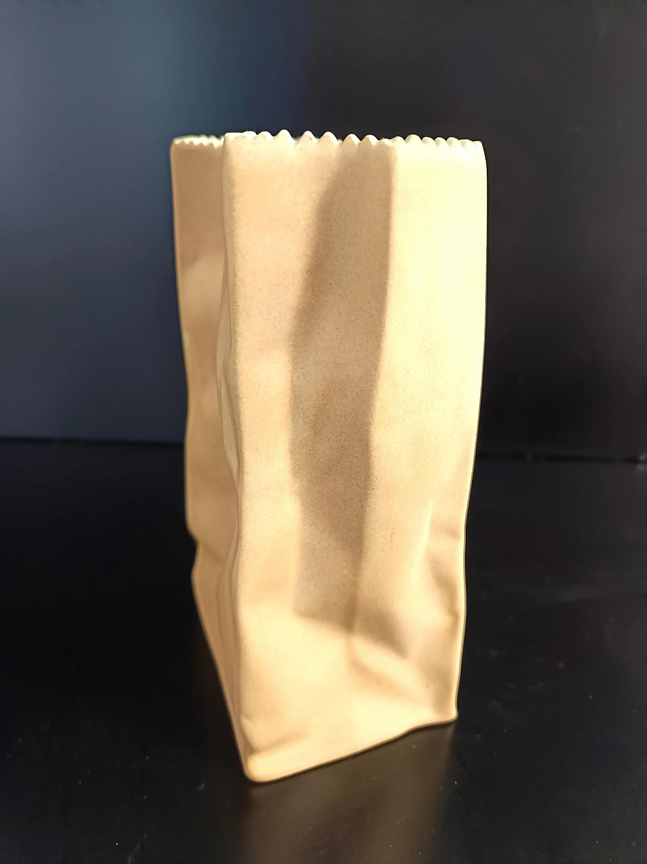 Paper Bag ceramic vase by Tapio Wirkkala for Rosenthal, 1990s 10