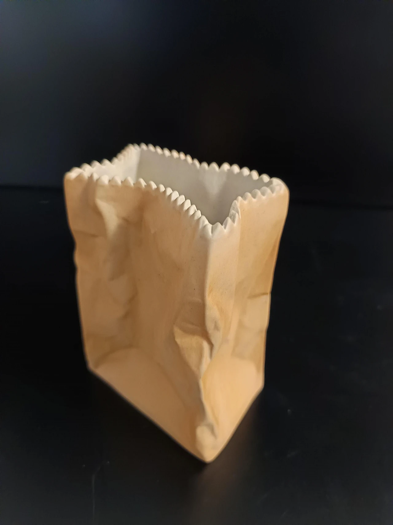 Paper Bag vase by Tapio Wirkkala for Rosenthal, 1990s 6