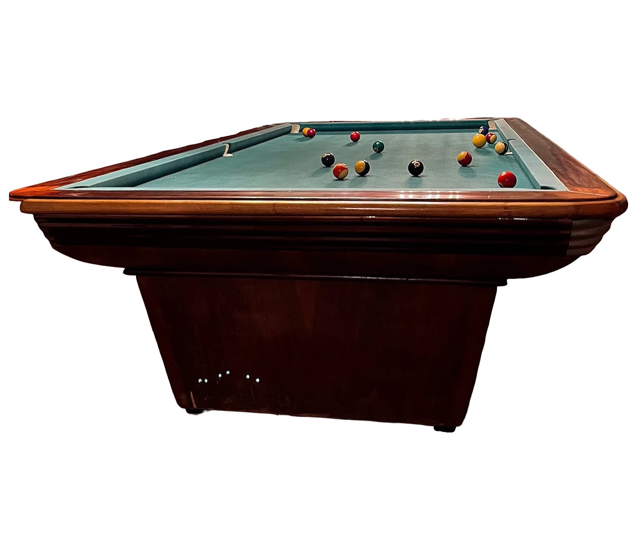 Art Deco mahogany pool table by Fratelli Deagostini, 1954 9