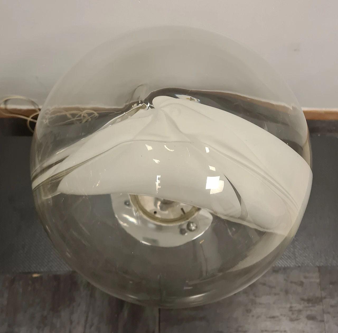 Lampada da tavolo Membrane di Toni Zuccheri per Venini, anni '70 3