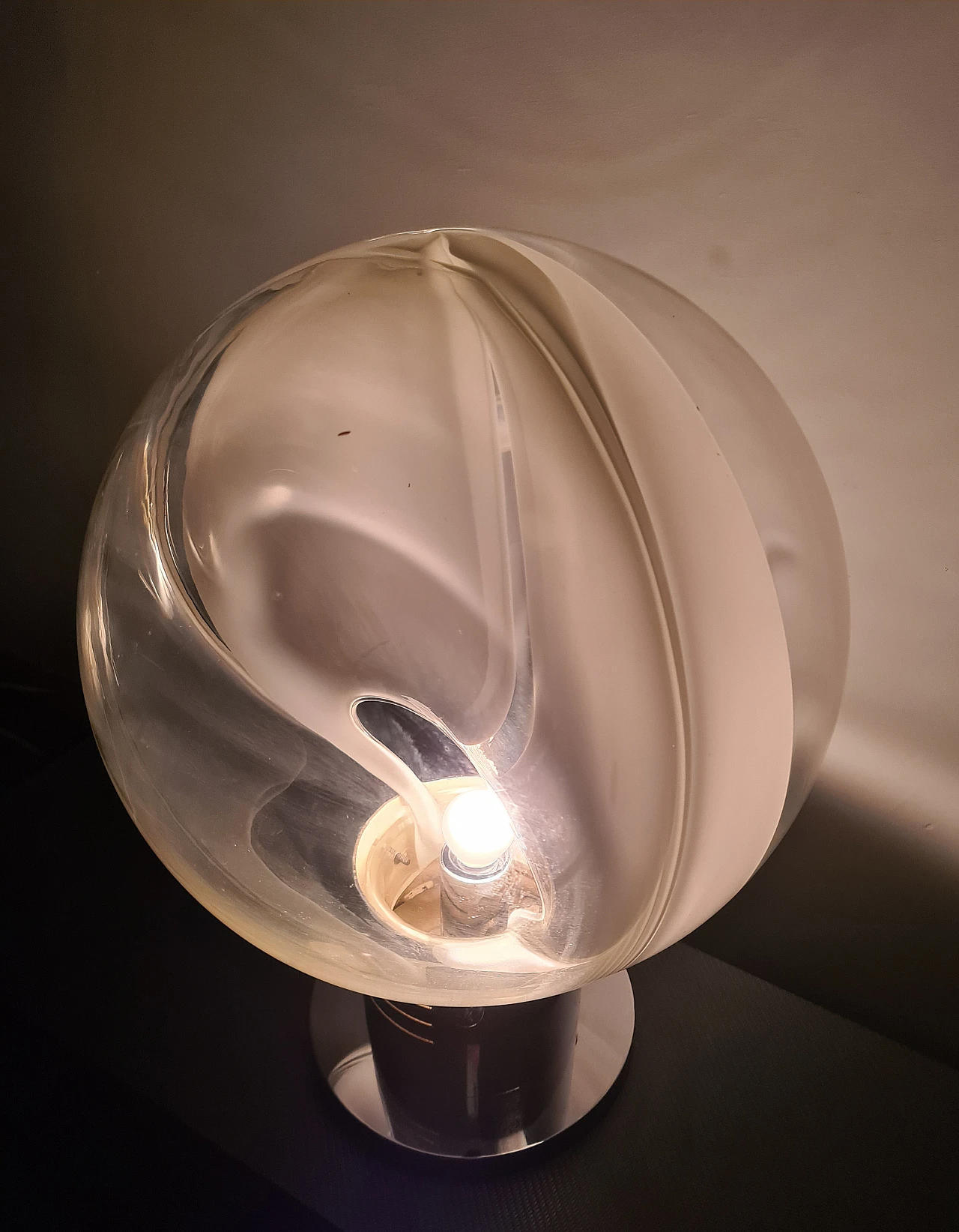 Lampada da tavolo Membrane di Toni Zuccheri per Venini, anni '70 12