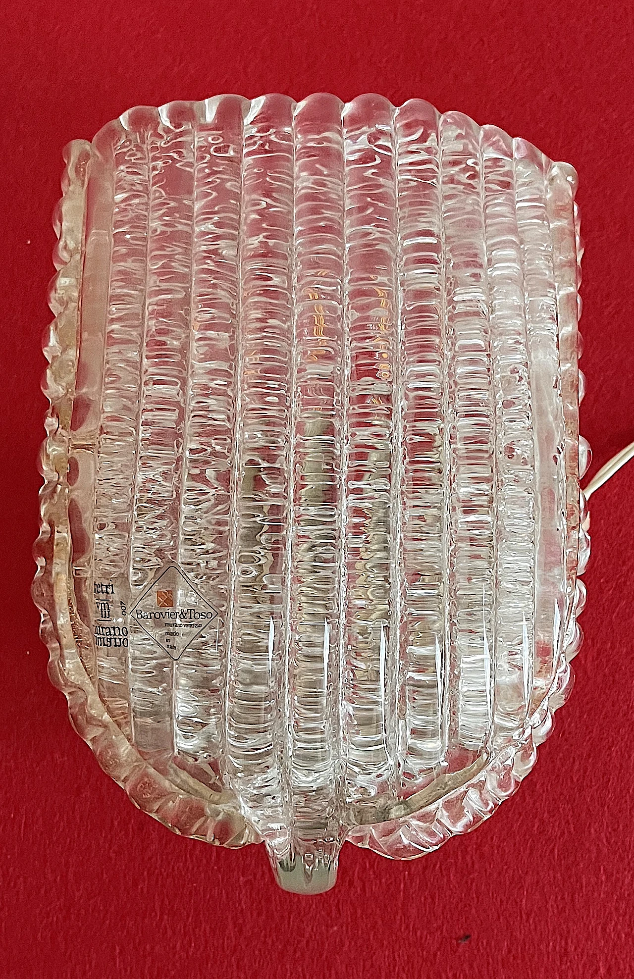 Applique in vetro di Murano di Barovier & Toso, anni '50 1