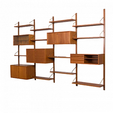 Modular teak bookcase by Poul Cadovius for Cado, 1960s