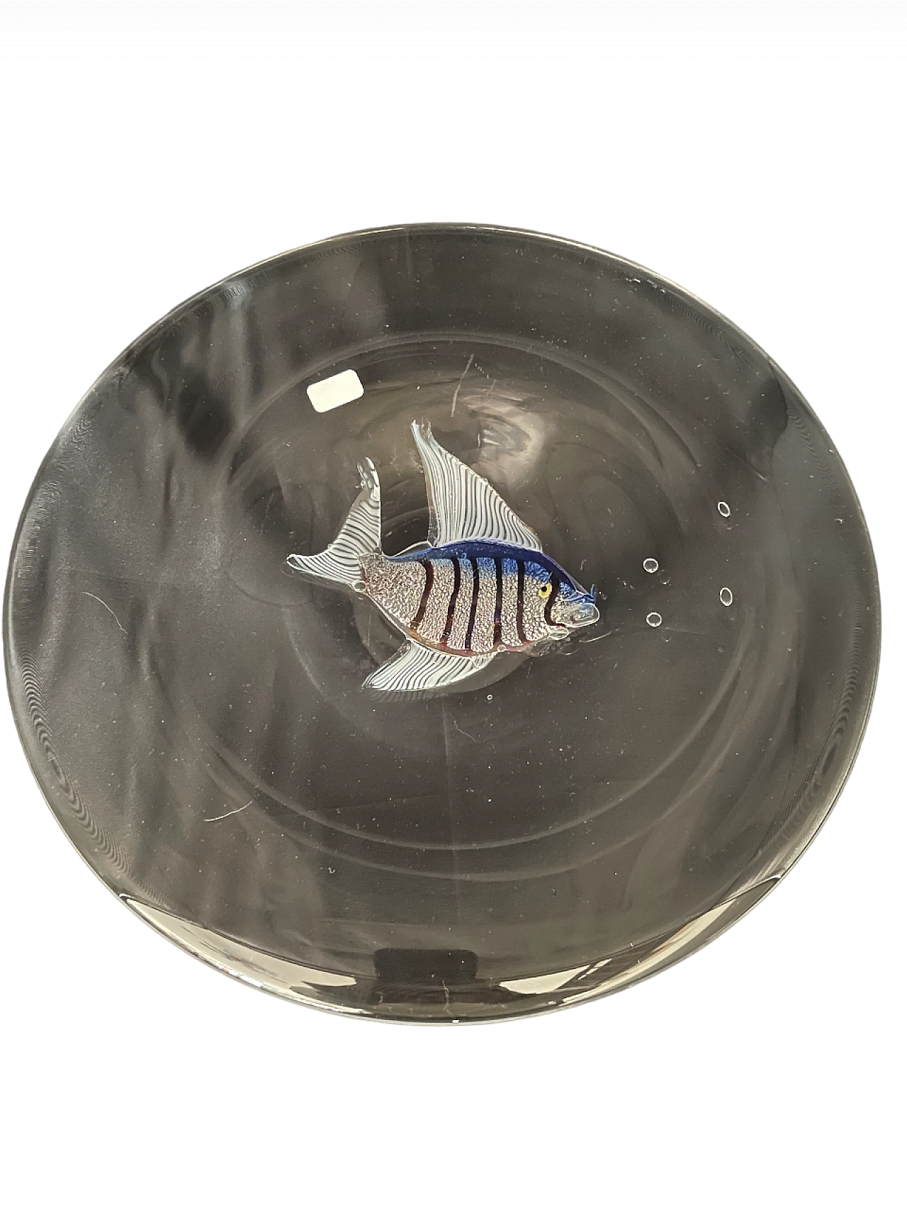 Glass plate with fish by Pino Signoretto, 1980s 5