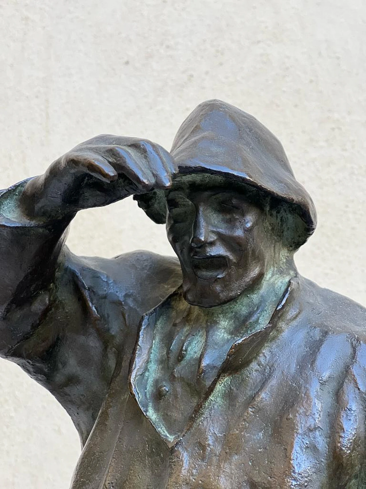 Sailor with anchor, bronze sculpture, 1940s 2