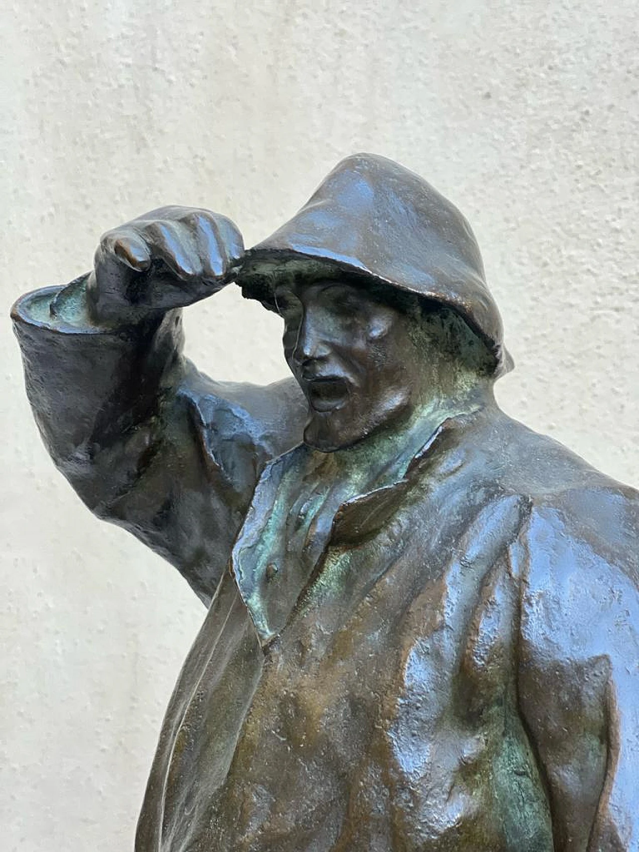 Sailor with anchor, bronze sculpture, 1940s 5