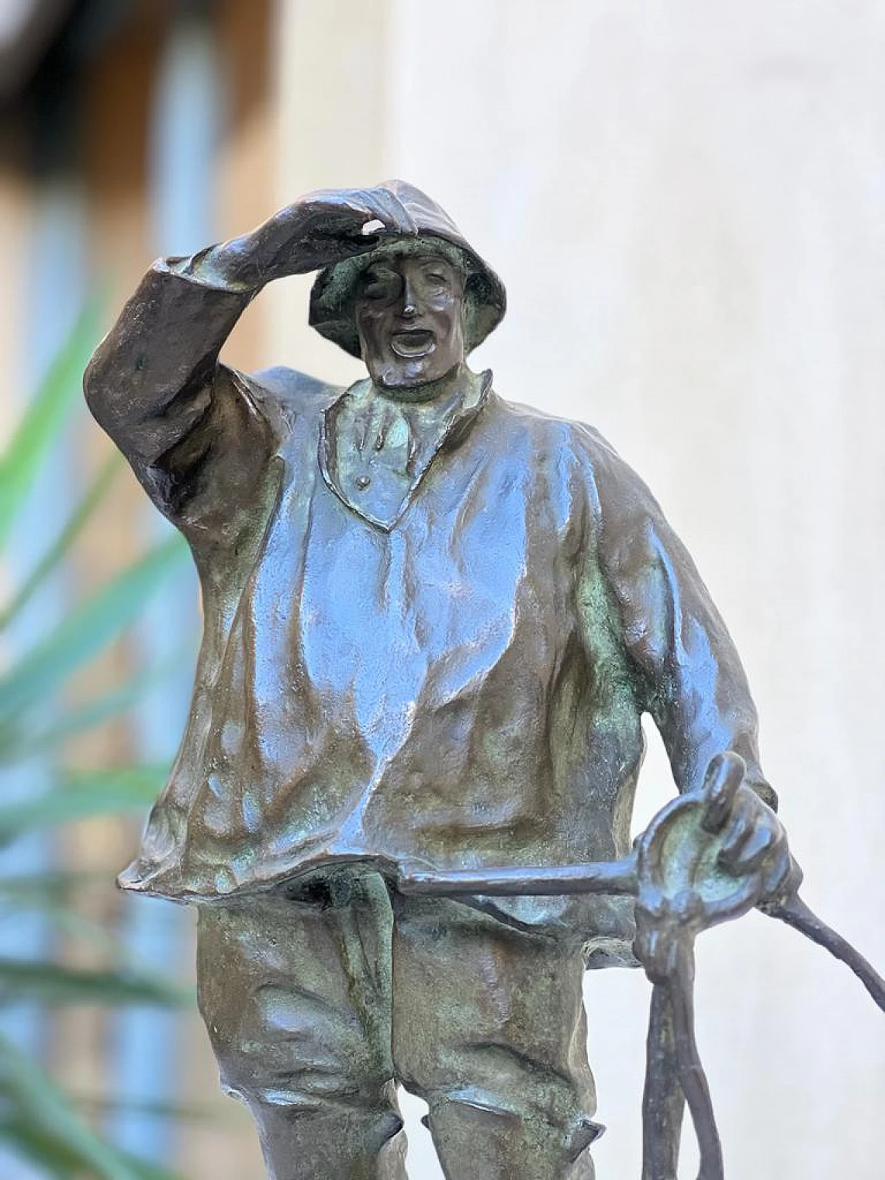 Sailor with anchor, bronze sculpture, 1940s 9