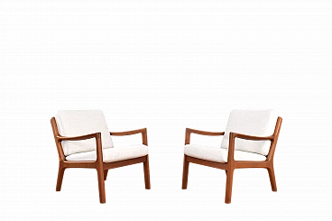 Pair of teak Senator armchairs by Ole Wanscher for Cado, 1960s